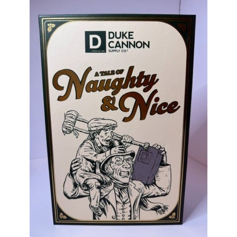 4 Piece Duke Cannon A Tale Of Naughty & Nice Bar Soap Holiday Set NIB